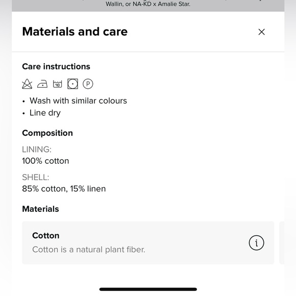 Nakd linen top- size 32 European - Picture 4 of 4